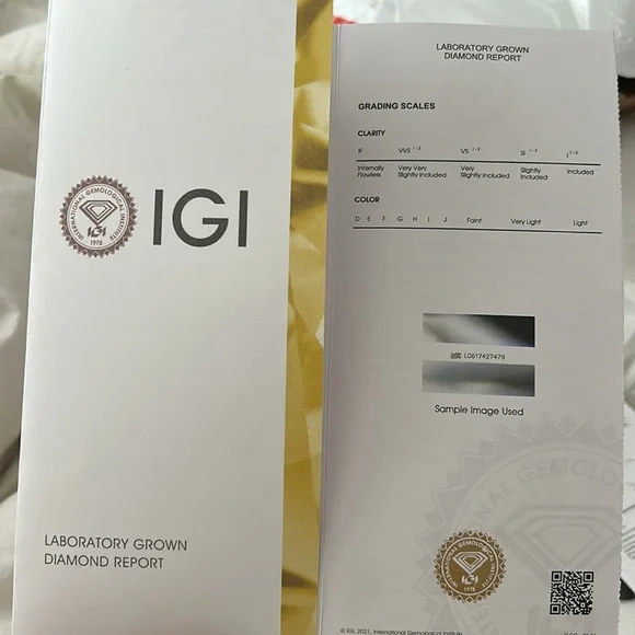 1.5 Princess cut diamond in 14k yellow gold, E, VS1 - Picture 11 of 11